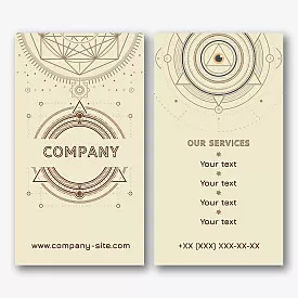 Esoteric business card template 