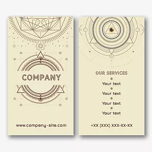 Esoteric business card template 