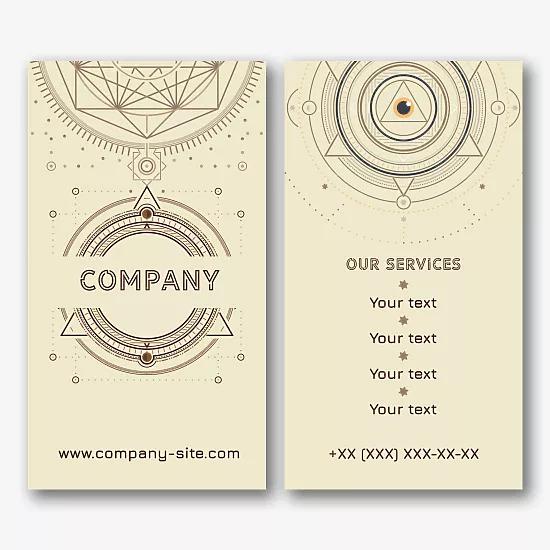 Esoteric business card template 