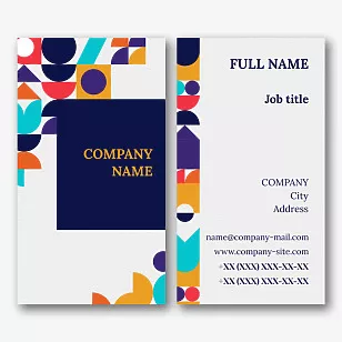 Stylish business card template