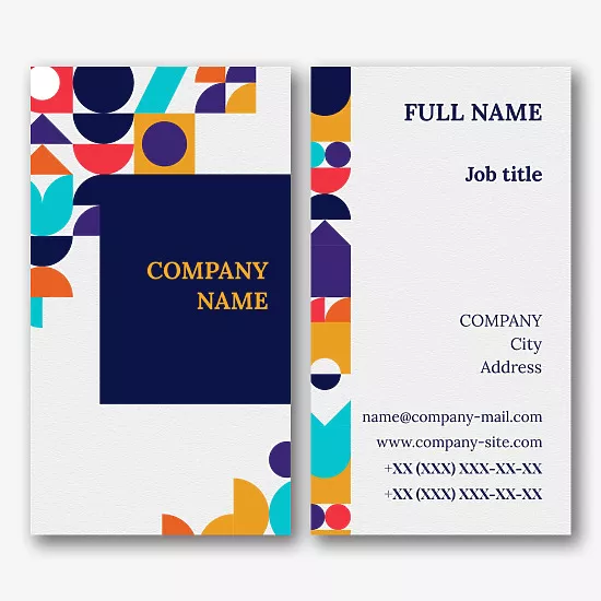 Stylish business card template