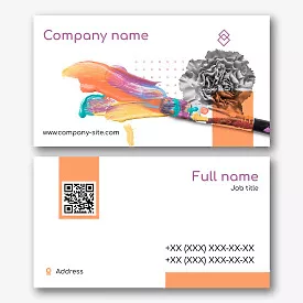 Art School business card template