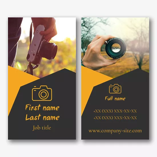 Photographer's business card template