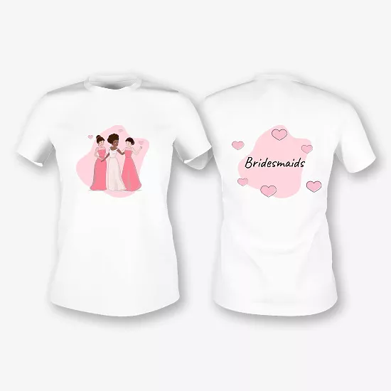 Bridesmaid T-shirt Template