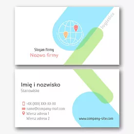 Szablon wizytówki firmy logistycznej