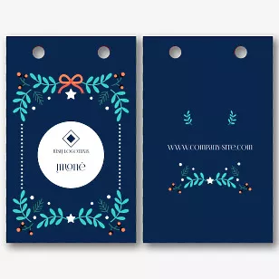 Kalėdinio Paketo šablonas su logotipu