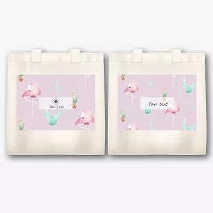 Eco-bag template with logo