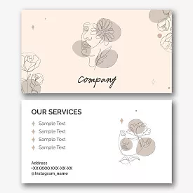 Cosmetologist's business card template