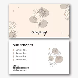 Cosmetologist's business card template