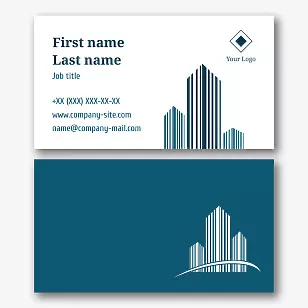 Realtor's business card template