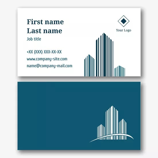 Realtor's business card template