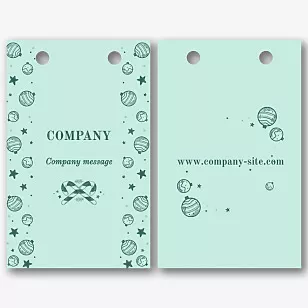 New Year package template for companies