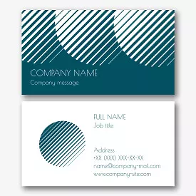 Universal business card template
