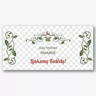 Kalėdinis raštas spausdinimui ant puodelių