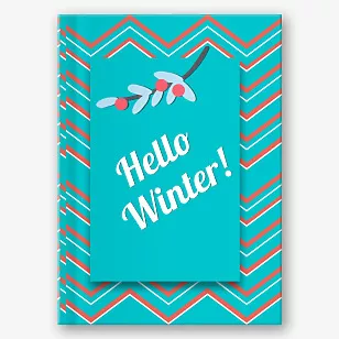 Winter Holiday Photo Book Template