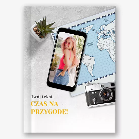 Szablon fotoksiążki podróżnika 