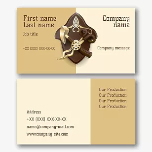 Blacksmith's business card Template