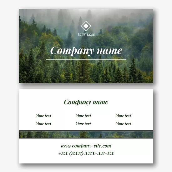 Forestry Business Card Template