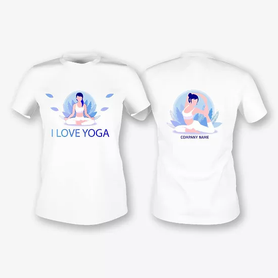 Yoga Trainer T-shirt Template