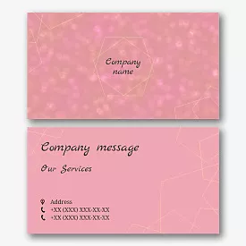 The template of the business card of the organizer of holidays