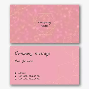 The template of the business card of the organizer of holidays