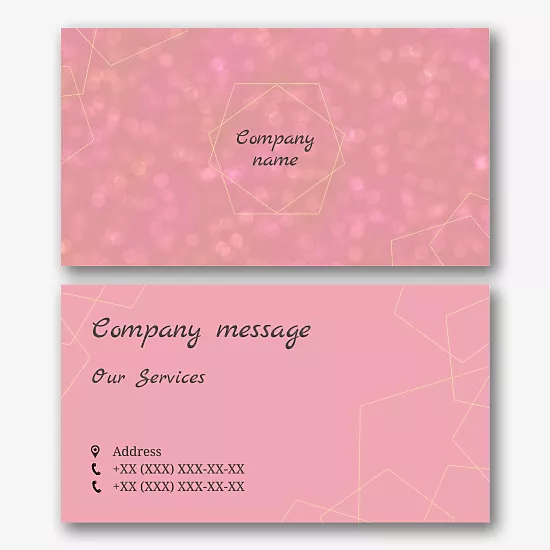 The template of the business card of the organizer of holidays