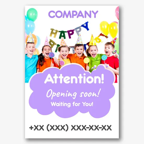 Children's Playroom poster Template
