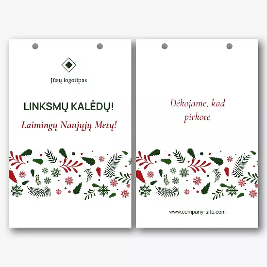 Naujųjų metų firminio Paketo šablonas