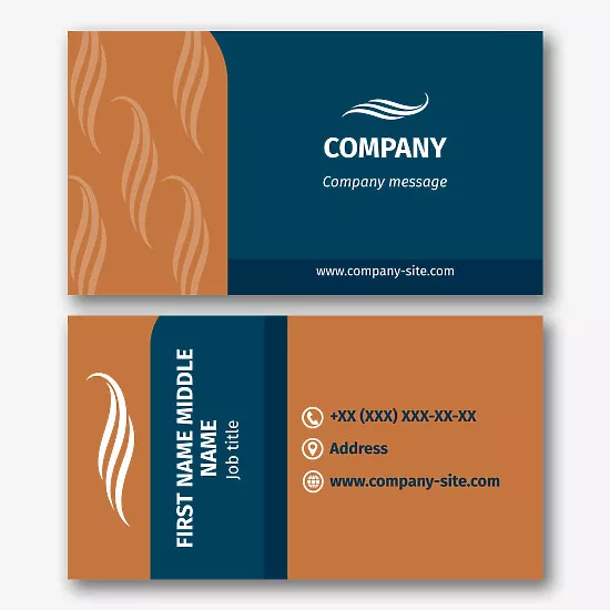 Universal business card template