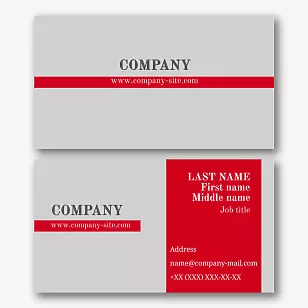Template for a simple stylish business card