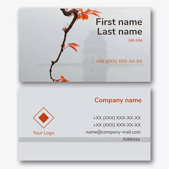 Realtor's business card template