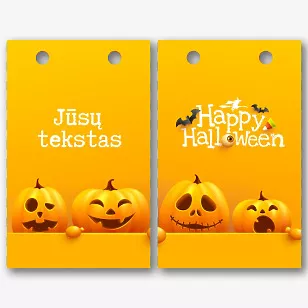 Popierinio maišelio Šablonas Helovinui