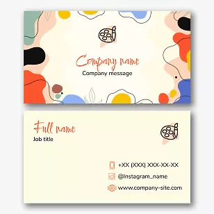 Art School business card template