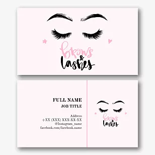 Cosmetologist's business card template