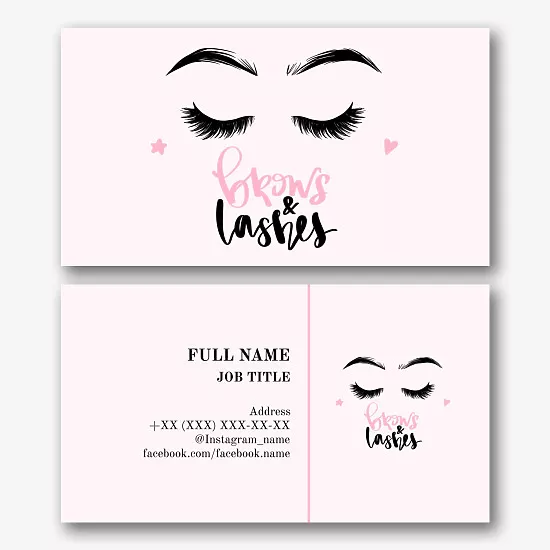 Cosmetologist's business card template