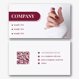 Beauty studio business card template