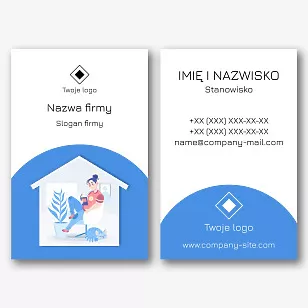 Szablon wizytówki projektanta wnętrz