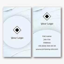 Template for a concise abstract business card