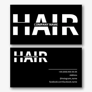 Barber's business card template