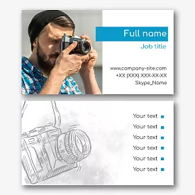 Photographer's business card template