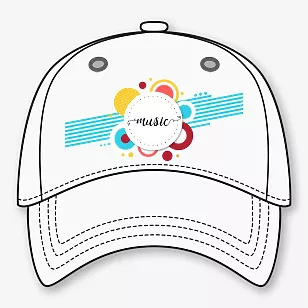 Printed Baseball Cap Template