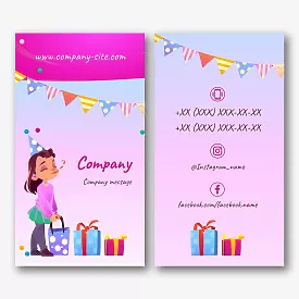 Holiday Agency business card template