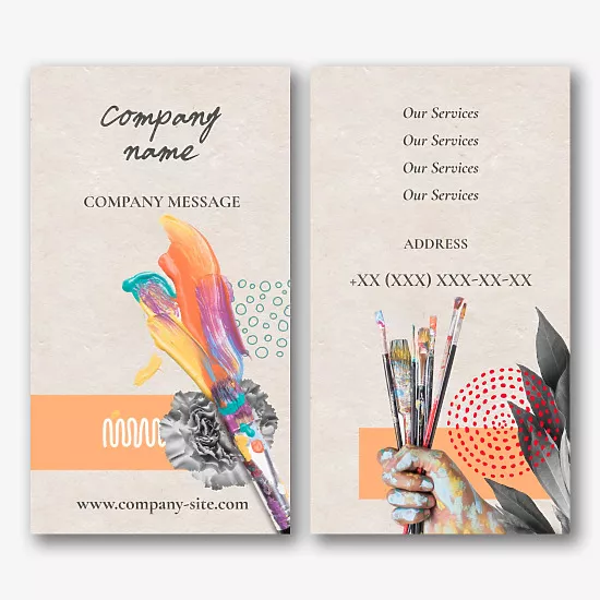 Art School business card template