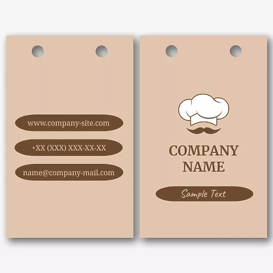 Restaurant Paper Bag Template