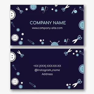 Sewing Factory business card template