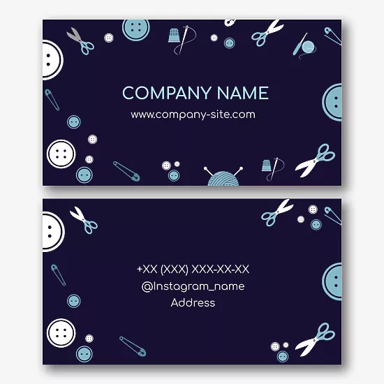 Sewing Factory business card template