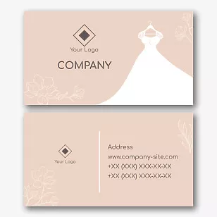 Wedding Salon business card template