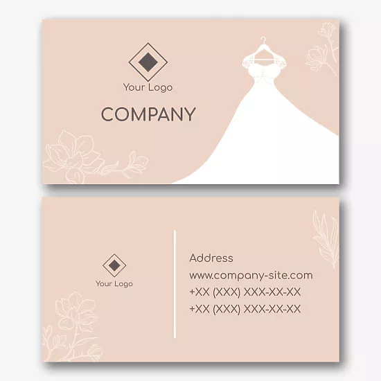 Wedding Salon business card template