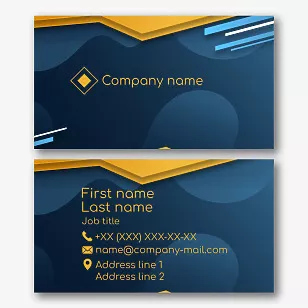 Stylish abstract business card template