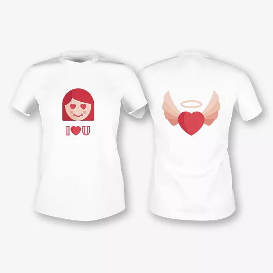 Šablonas iš marškinėlių pora mėgėjams